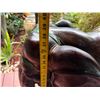 Image 15 : Large Carved Solid Wood Elephant w/ Saddle 35" x 15" x 38"H