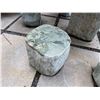Image 14 : Solid Natural Stone Table 46" x 33" x 21"H w/ 6 Matching Seats 12" Dia, 12"H