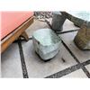 Image 15 : Solid Natural Stone Table 46" x 33" x 21"H w/ 6 Matching Seats 12" Dia, 12"H
