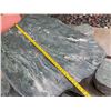 Image 9 : Solid Natural Stone Table 46" x 33" x 21"H w/ 6 Matching Seats 12" Dia, 12"H