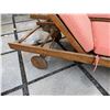 Image 13 : Qty 2 Wooden Slatted Chaise Lounge Chairs on Wheels w/ Adjustable Backrest & Pink Cushions 26" x 75"