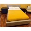 Image 1 : Bedroom Set w/ Gray Sleigh Frame & 2 Nightstands, Misc Sizes (mattress not included)