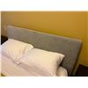 Image 4 : Bedroom Set w/ Gray Sleigh Frame & 2 Nightstands, Misc Sizes (mattress not included)