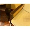 Image 4 : Wooden Paragon Dining Armchair w/ Woven Back & Upholstered Seat 24" x 27" x 25"H (to armrest)