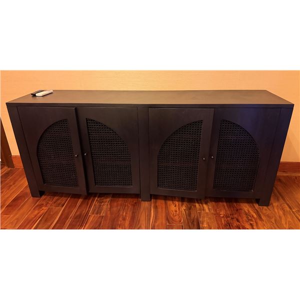 Wooden 4-Door Sideboard Cabinet w/ Inside Shelving 78" x 18" x 33"H