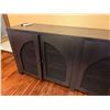 Image 3 : Wooden 4-Door Sideboard Cabinet w/ Interior Shelving 78" x 18" x 33"H (door panel doesn't shut prope