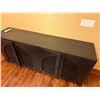 Image 4 : Wooden 4-Door Sideboard Cabinet w/ Interior Shelving 78" x 18" x 33"H (door panel doesn't shut prope