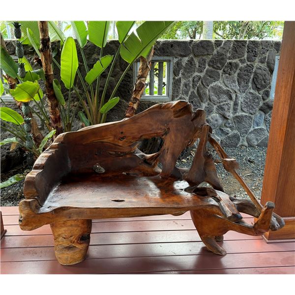 Natural Wood Bench 58  L
