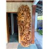 Image 10 : Large, Tall Carved Wooden Sculpture of Underwater Marine Life Scene (minor damage to lobster)