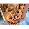 Image 15 : Large, Tall Carved Wooden Sculpture of Underwater Marine Life Scene (minor damage to lobster)