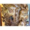 Image 5 : Large, Tall Carved Wooden Sculpture of Underwater Marine Life Scene (minor damage to lobster)