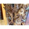 Image 6 : Large, Tall Carved Wooden Sculpture of Underwater Marine Life Scene (minor damage to lobster)