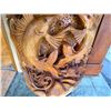 Image 9 : Large, Tall Carved Wooden Sculpture of Underwater Marine Life Scene (minor damage to lobster)