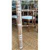 Image 7 : McGuire Glass Top Dining Table w/ Leather Wrapped Bamboo Legs 44" x 88" & 6 Chairs