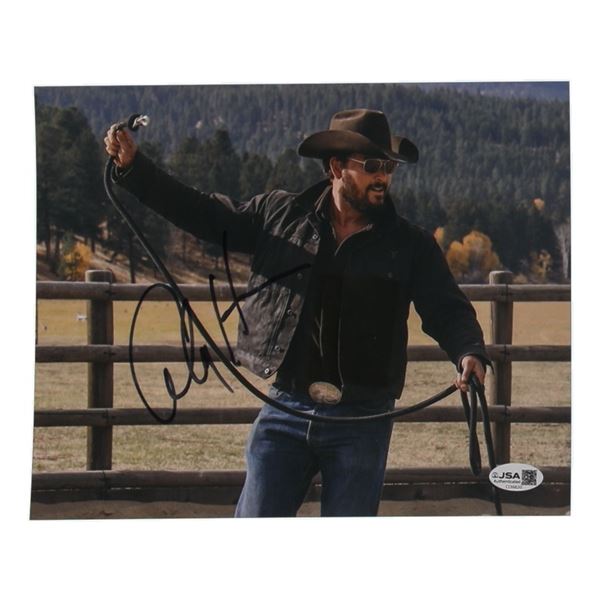 COLE HAUSER SIGNED YELLOWSTONE 8X10 - JSA COA