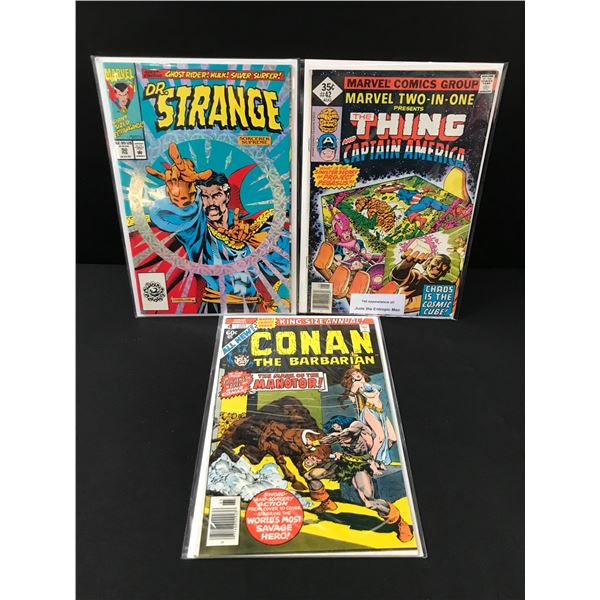 LOT OF 3 BRONE AGE MARVEL COMICS