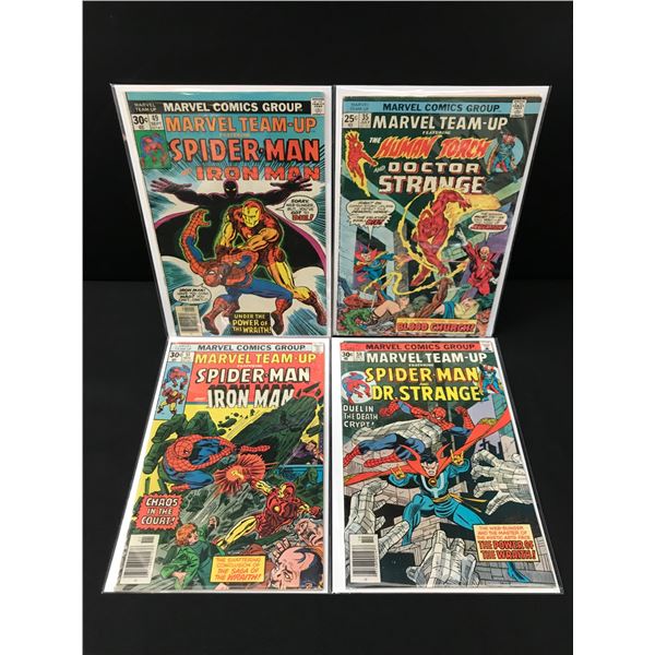 LOT OF 4 MARVEL TEAM UP COMICS