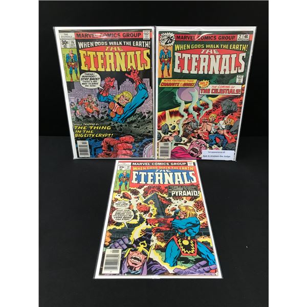 LOT OF 3 ETERNALS COMICS - MARVEL COMICS