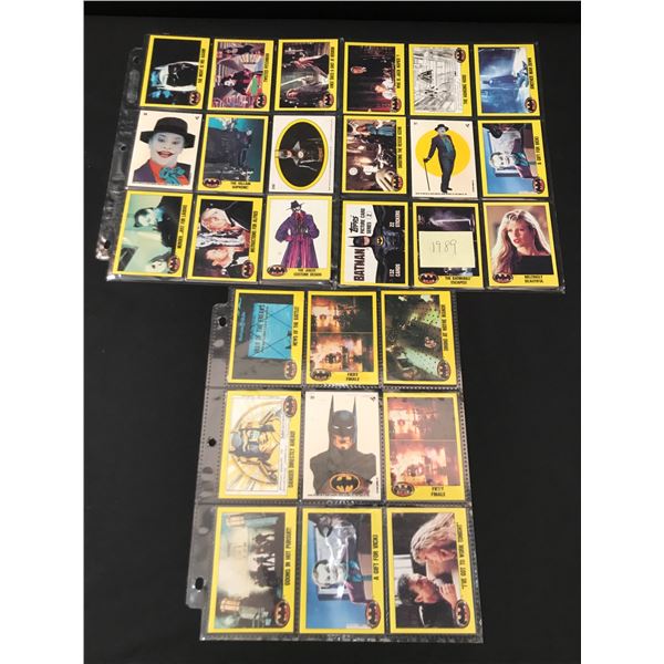 LOT OF VINTAGE BATMAN TRADING CARDS