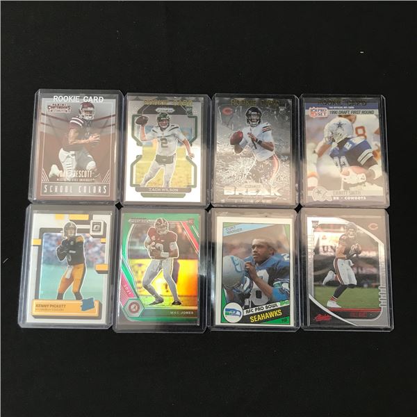 LOT OF 8 NFL ROOKIE CARDS