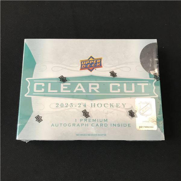 2023-24 UPPER DECK CLEAR CUT HOCKEY TRADING CARDS SEALED BOX