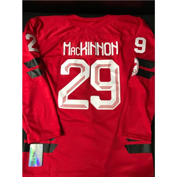 NATHAN MACKINNON 2026 OLYMPICS TEAM CANADA RED HOCKEY JERSEY