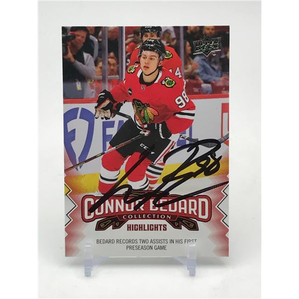 CONNOR BEDARD SIGNED ROOKIE CARD
