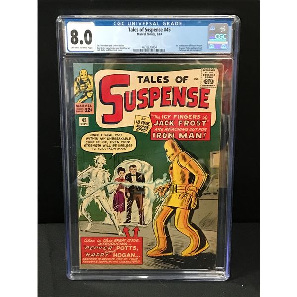 BIG KEY TALES OF SUSPENSE NO.45 BY MARVEL COMICS - CGC GRADE 8