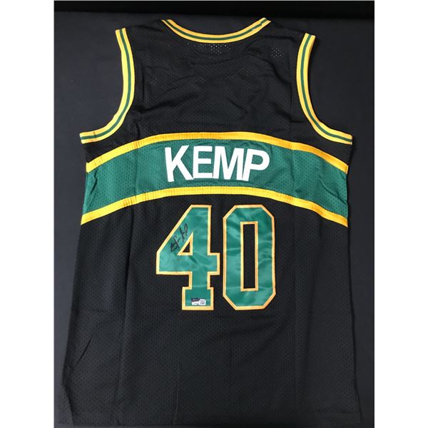 SHAWN KEMP SIGNED SEATTLE SUPERSONICS BASKETBALL JERSEY - ACE COA