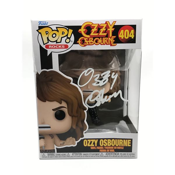 OZZY OSBOURNED SIGNED FUNKO POP - ACE COA