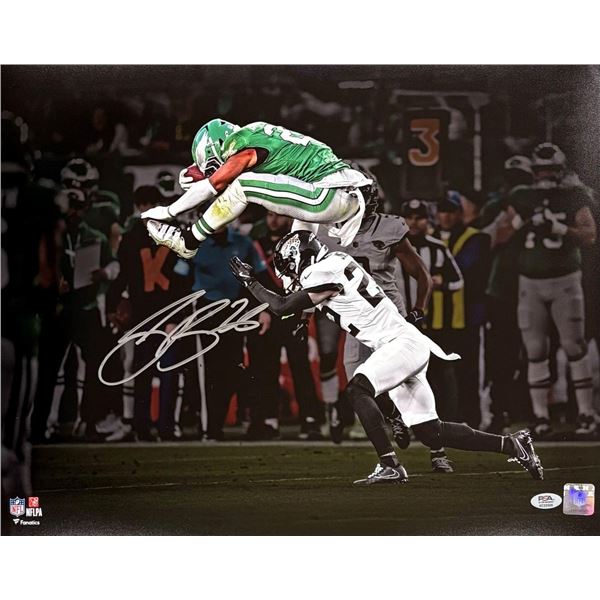 Saquon Barkley SIGNED 11X14 - PSA COA