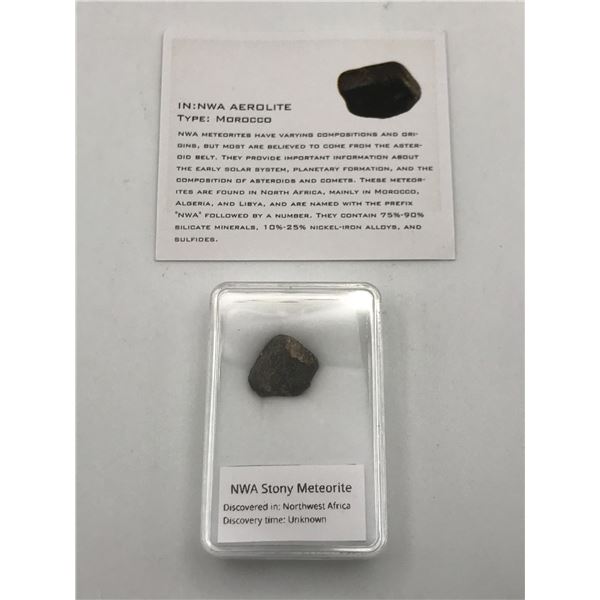 NWA STONY AEROLITE METEORITE MOROCCO