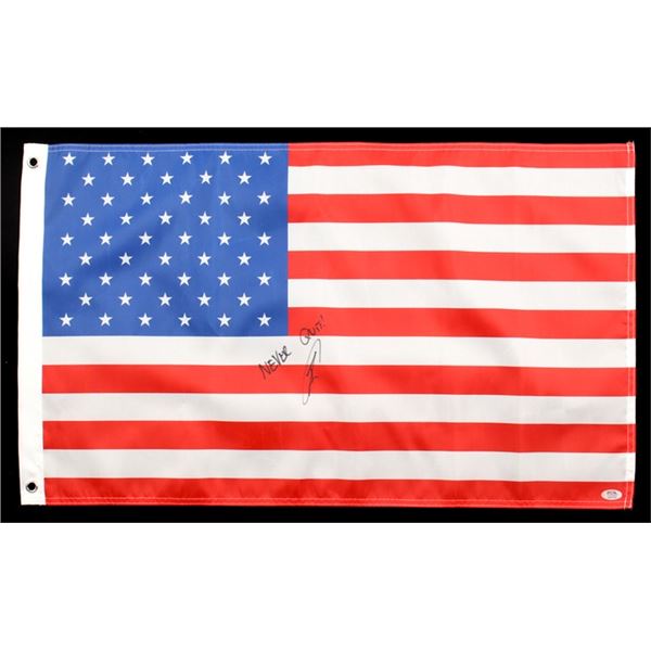 ROBERT O'NEILL (THE MAN WHO KILLED BIN LADEN) SIGNED AMERICAN FLAG - PSA COA