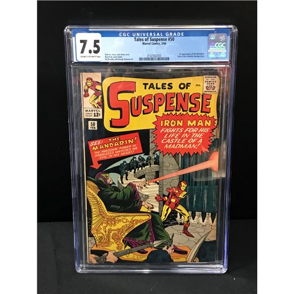 BIG KEY TALES OF SUSPENSE NO.50 (1ST APPEARANCE MANDARIN) MARVEL COMICS - CGC GRADE 7.5