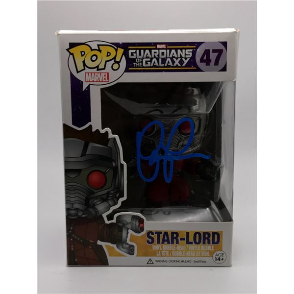 CHRIS PRATT SIGNED STAR LORD FUNKO POP - KB COA