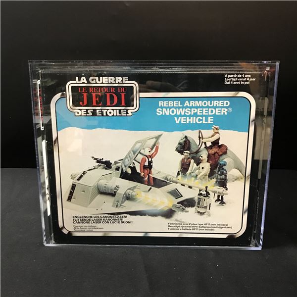 AF 80 GRADED STAR WARS REBEL ARMOURED SNOWSPEEDER VEHICLE IN ORIGINAL BOX THE JEFF JACOBS COLLECTION