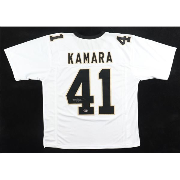 Alvin Kamara SIGNED FOOTBALL JERSEY - BECKETT COA