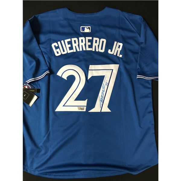 VLADIMIR GUERRERO JR SIGNED TORONTO BLUE JAYS BASEBALL JERSEY - ACE COA