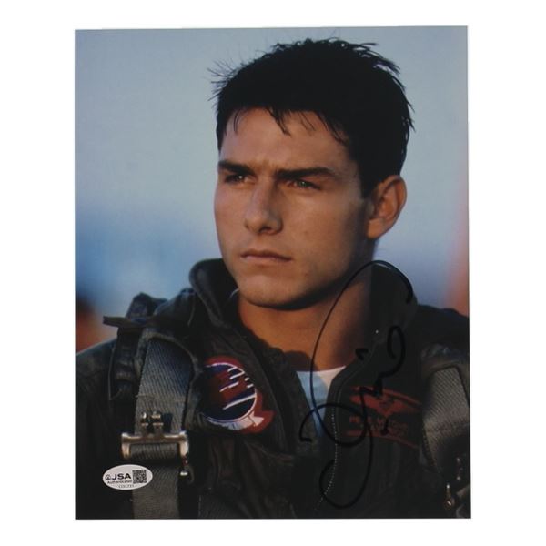 TOM CRUISE SIGNED TOP GUN 8X10 - JSA COA