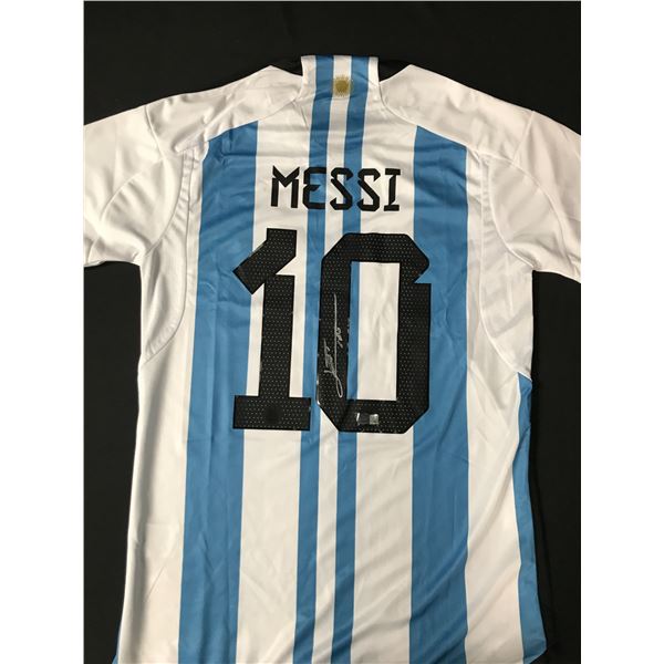 LIONEL MESSI SIGNED ARGENTINA SOCCER JERSEY - ACE COA