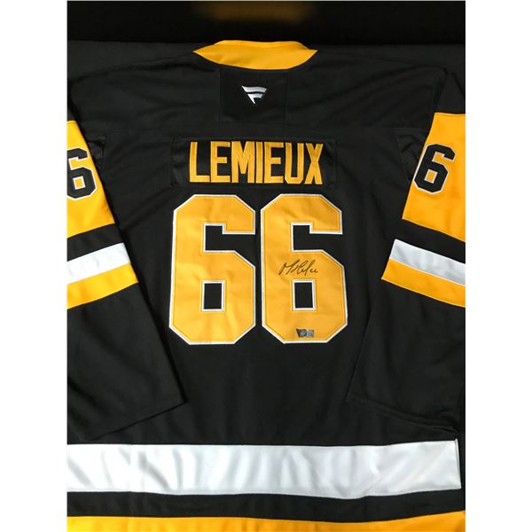 MARIO LEMIEUX SIGNED PITTSBURGH PENGUINS JERSEY - ACE COA