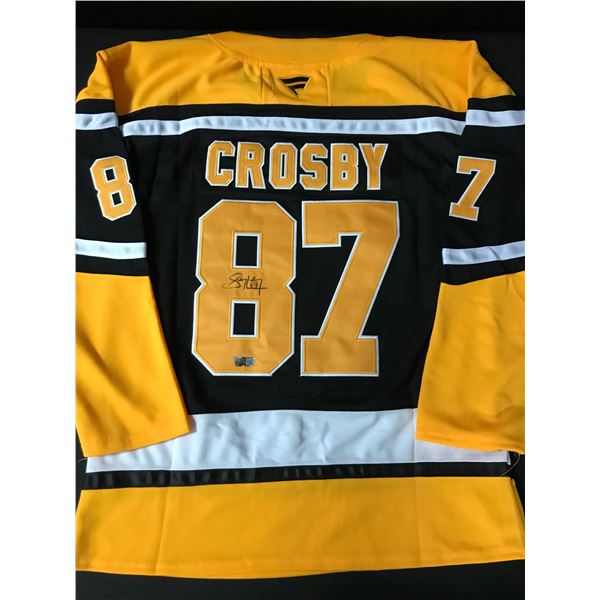 SIDNEY CROSBY SIGNED PITTSBURGH PENGUINS HOCKEY JERSEY - ACE COA