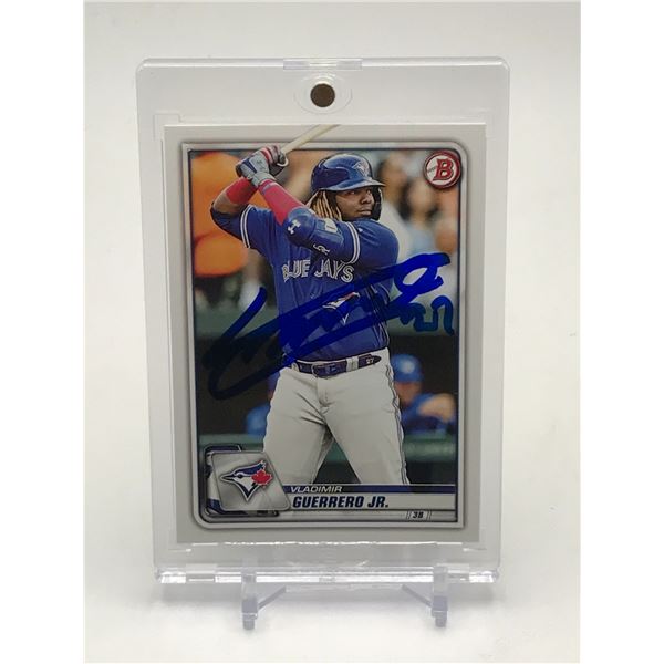 VLADIMIR GUERREROR JR SIGNED TRADING CARD