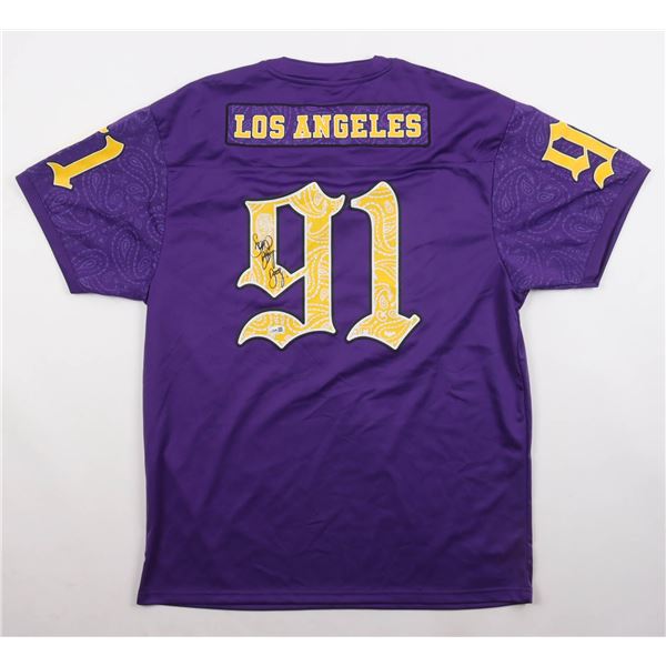 SNOOP DOGG SIGNED DEATH ROW RECORDS SPORTS JERSEY - JSA COA
