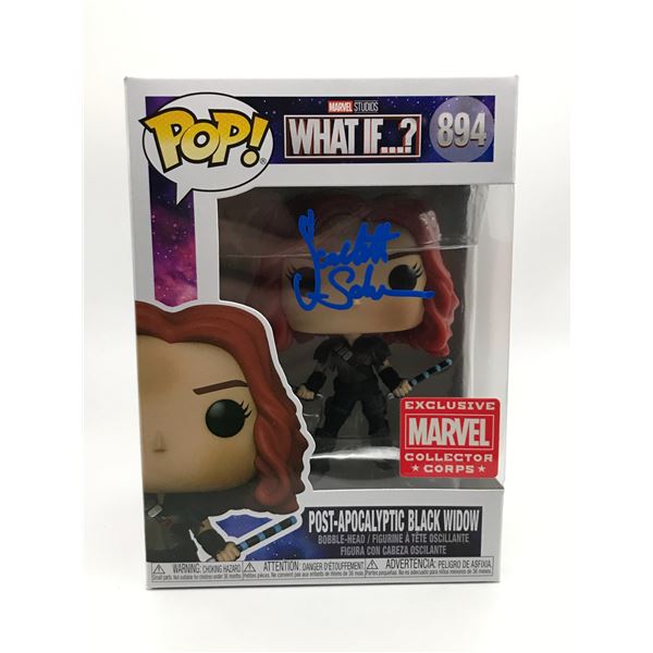 SCARLETT JOHANSSON SIGNED BLACK WIDOW FUNKO POP - KB COA