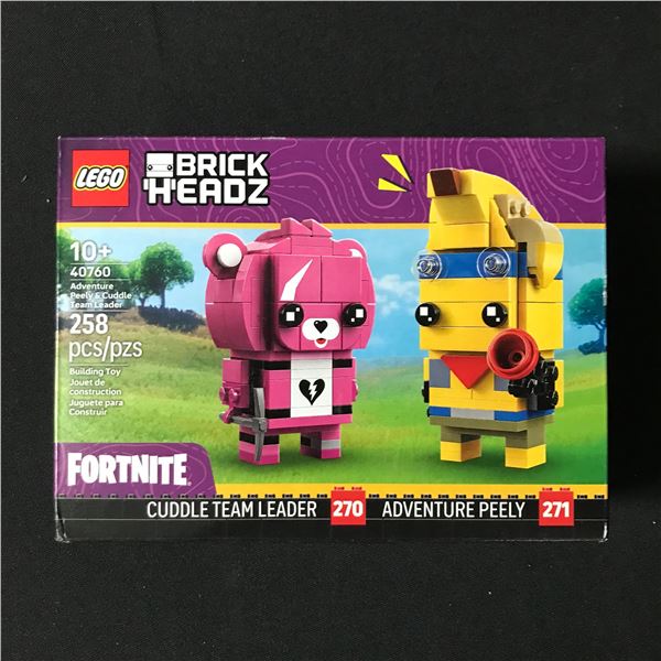 LEGO BRICK HEADZ #40760 ADVENTURE PEELY & CUDDLE TEAM LEADER FORTNITE - RETIRED