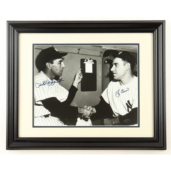YOGI BERRA AND PHIL RIZZUTO DUAL SIGNED 11 X 14  AND FRAMED PICTURE - STEINER COA