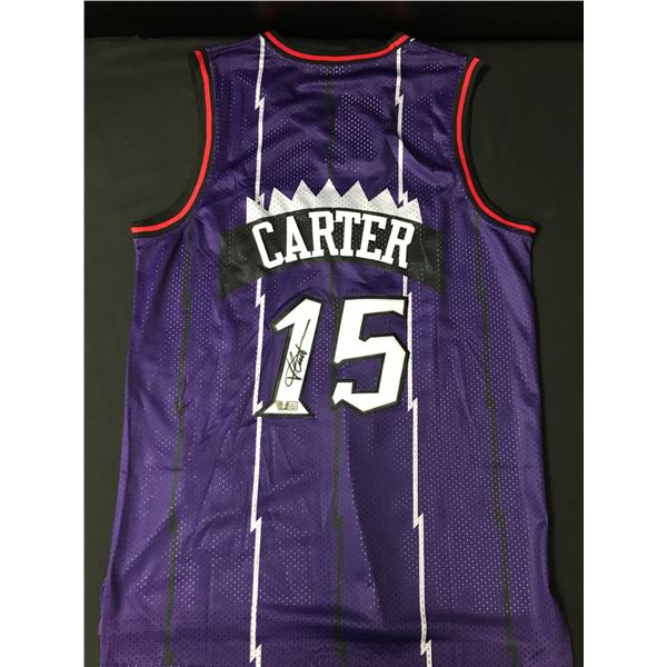 VINCE CARTER SIGNED TORONTO RAPTORS BASKETBALL JERSEY - ACE COA