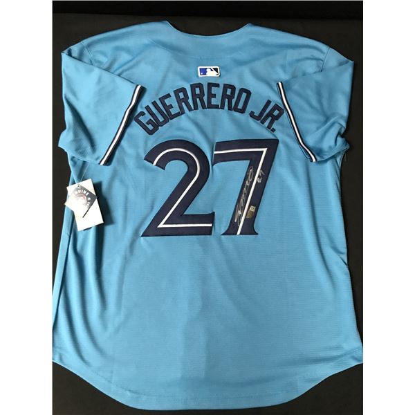 VLADIMIR GUERRERO JR SIGNED TORONTO BLUE JAYS BASEBALL JERSEY - ACE COA