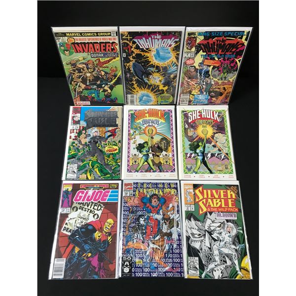 LOT OF 9 MARVEL COMICS - VARIOUS TITLES